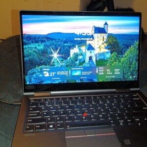Lenovo Gray Laptop with Black Accents